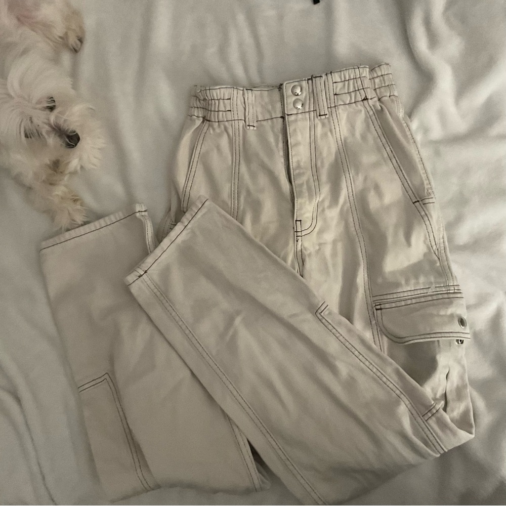 Stylish Beige Cargo Pants